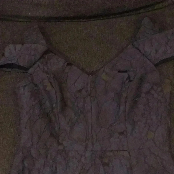 Maggy London Retro Styling Formal Midnight Blue Cold Shoulder Midi Dress- 8P - Picture 13 of 15